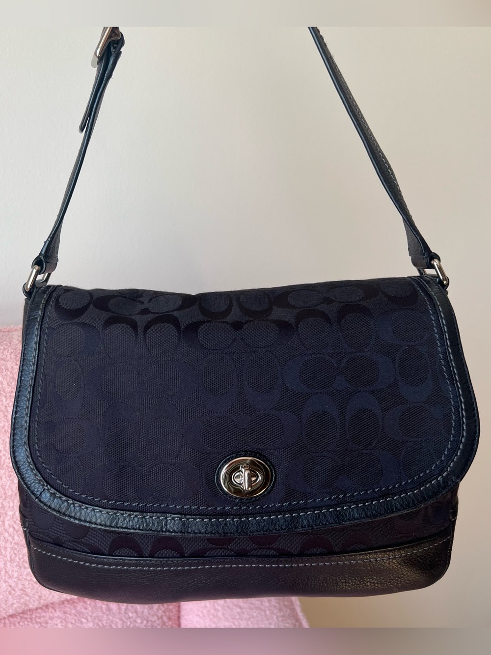 Coach Park Signature Flap Shoulder Bag